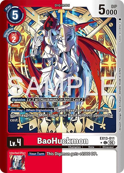 BaoHuckmon [EX13-011] (Limited Foil) [Chivalrous XIII] | Devastation Store