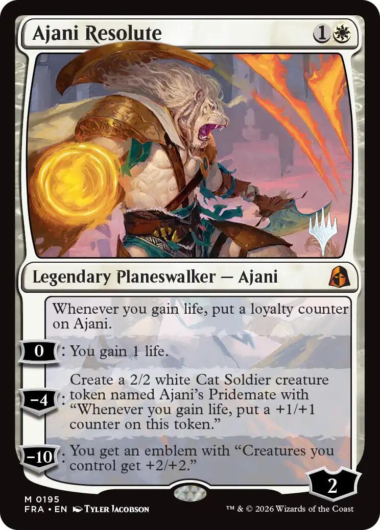 Ajani Resolute [Reality Fracture Promos] | Devastation Store
