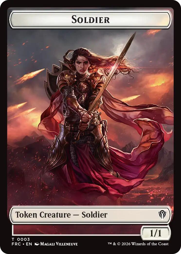 Soldier // Map Double-Sided Token [Reality Fracture Commander Tokens] | Devastation Store