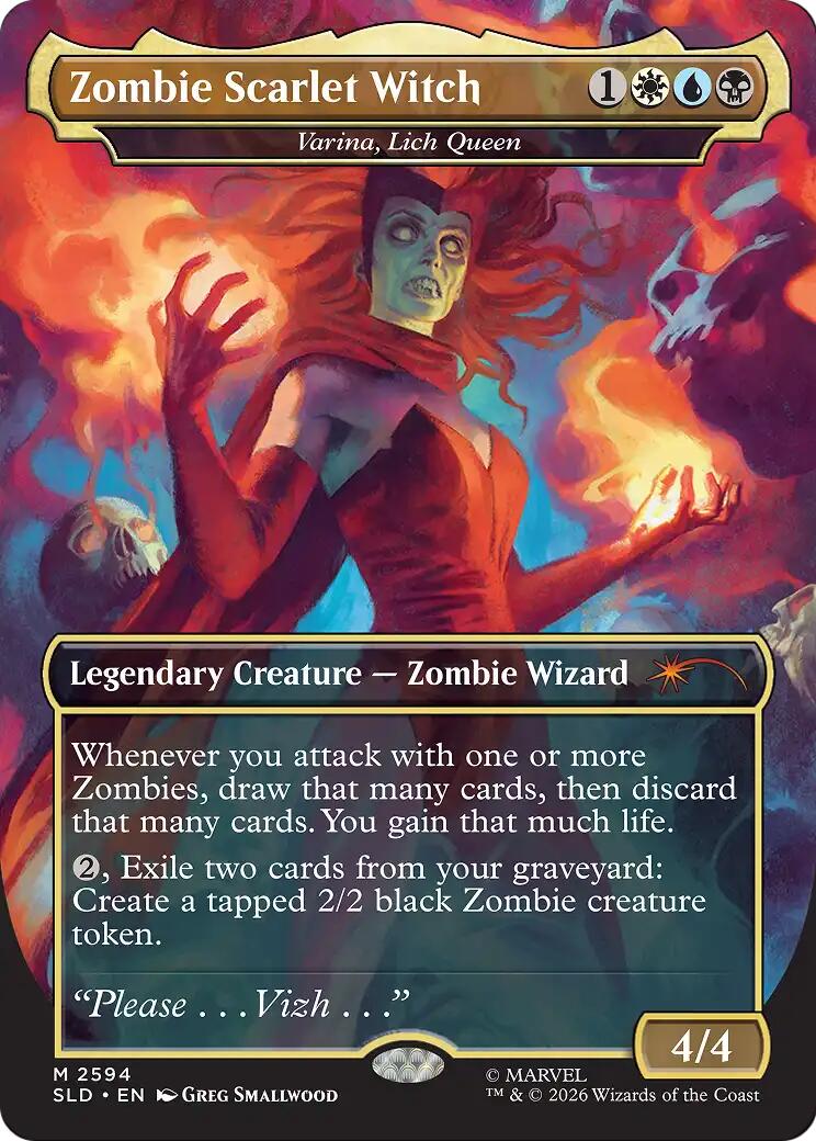 Zombie Scarlet Witch - Varina, Lich Queen [Secret Lair Drop Series] | Devastation Store