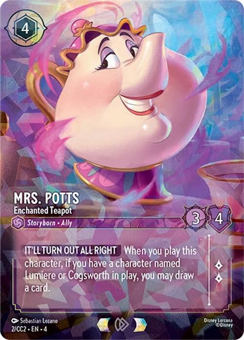 Mrs. Potts - Enchanted Teapot (2) [Promo Cards] | Devastation Store