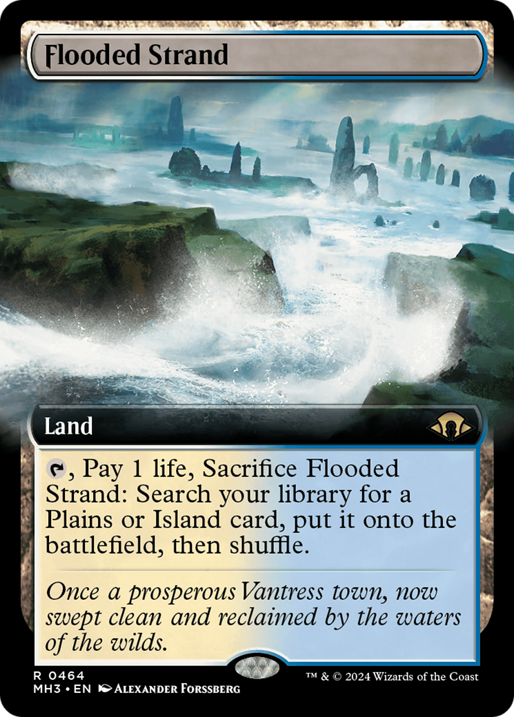 Flooded Strand (Extended Art) [Modern Horizons 3] | Devastation Store