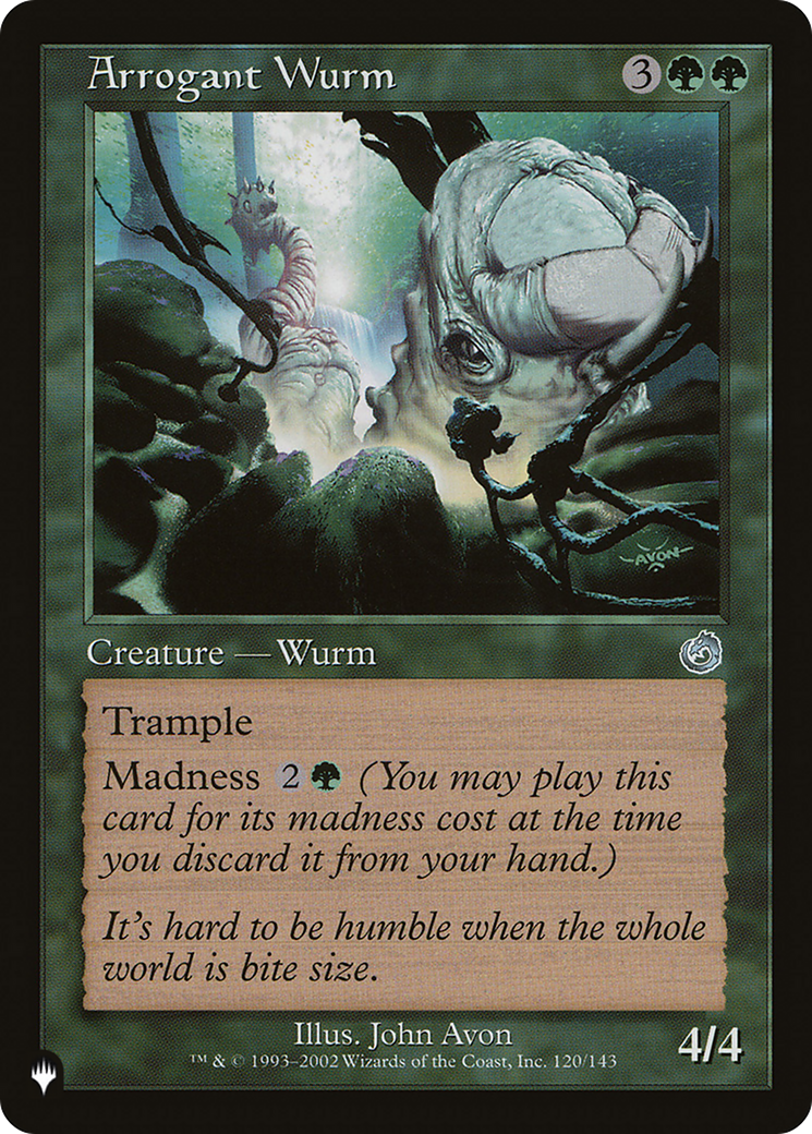 Arrogant Wurm [The List Reprints] | Devastation Store