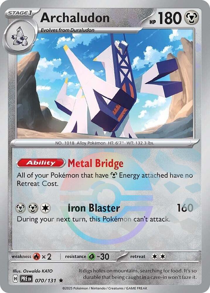 Archaludon (070/131) (Poke Ball Pattern) [Scarlet & Violet: Prismatic Evolutions] | Devastation Store