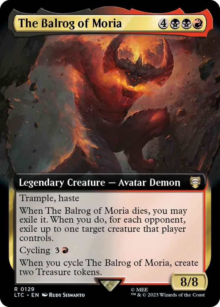 The Balrog of Moria (Extended Art) [The Lord of the Rings: Tales of Middle-Earth Commander] | Devastation Store