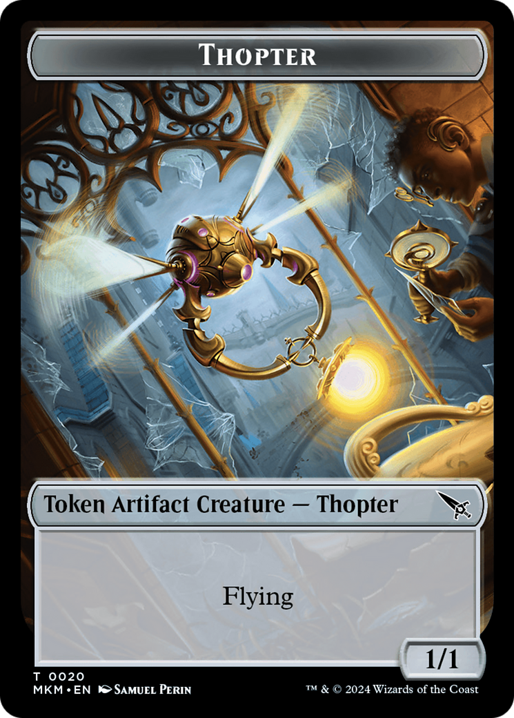 Thopter (0020) // Plant Double-Sided Token [Murders at Karlov Manor Tokens] | Devastation Store