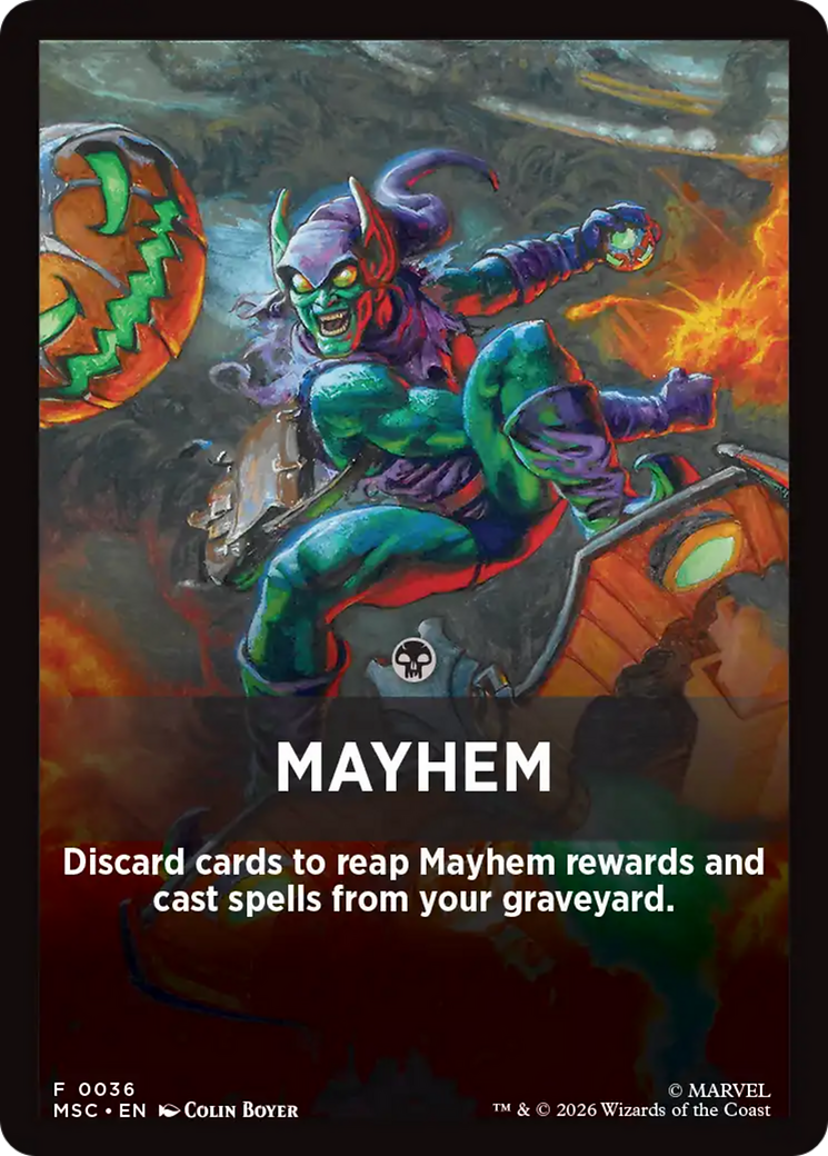 Mayhem Theme Card [Marvel Super Heroes Commander] | Devastation Store