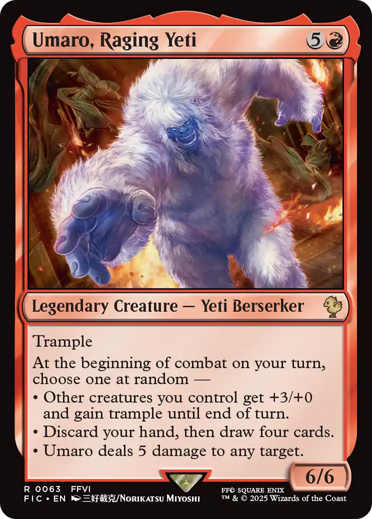 Umaro, Raging Yeti [FINAL FANTASY Commander] | Devastation Store