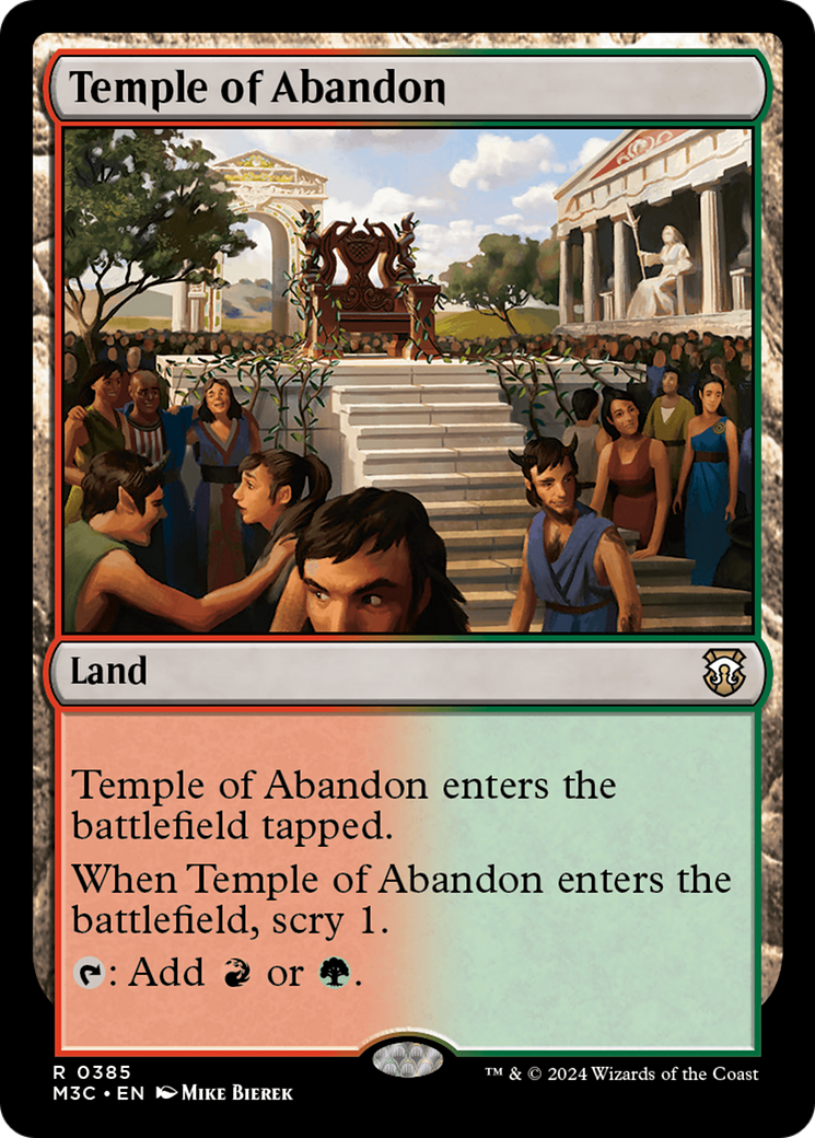 Temple of Abandon (Ripple Foil) [Modern Horizons 3 Commander] | Devastation Store