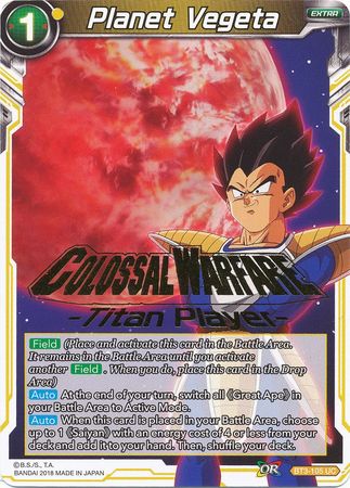 Planet Vegeta (Titan Player Stamped) (BT3-105) [Tournament Promotion Cards] | Devastation Store