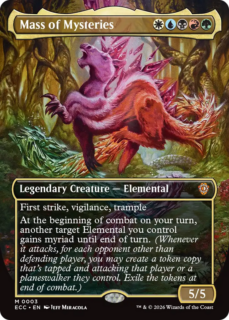 Mass of Mysteries (Borderless) [Lorwyn Eclipsed Commander] | Devastation Store
