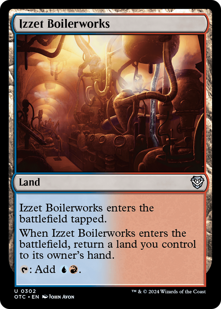 Izzet Boilerworks [Outlaws of Thunder Junction Commander] | Devastation Store