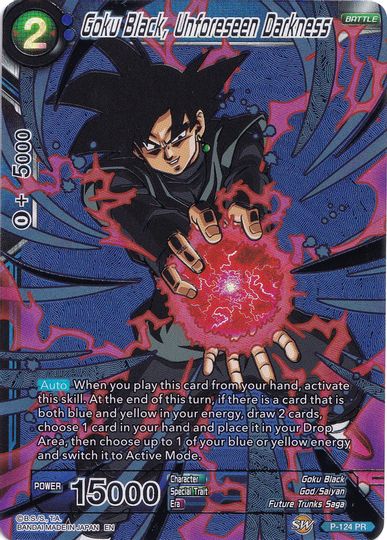 Goku Black, Unforeseen Darkness (Collector's Selection Vol. 1) (P-124) [Promotion Cards] | Devastation Store