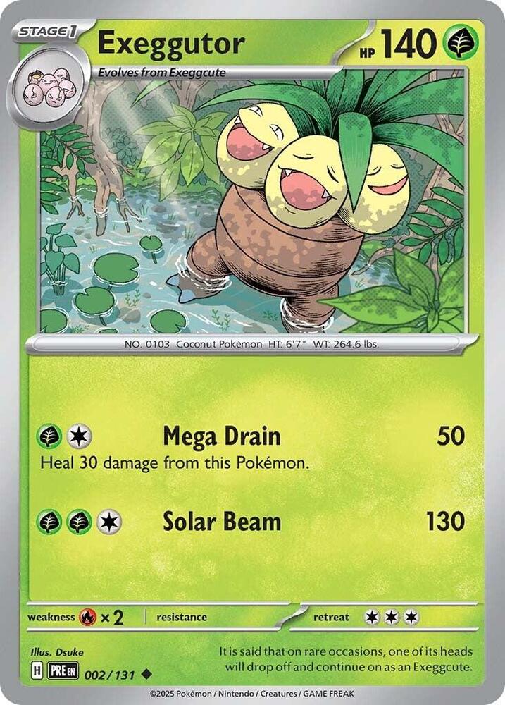 Exeggutor (002/131) [Scarlet & Violet: Prismatic Evolutions] | Devastation Store