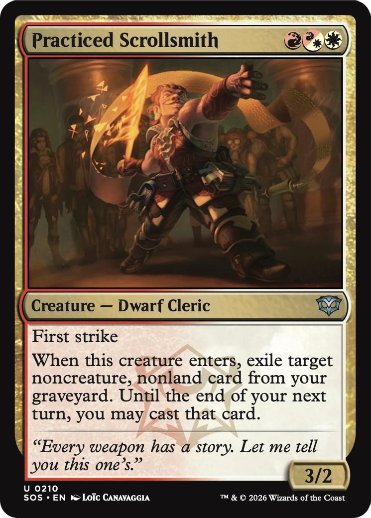 Practiced Scrollsmith [Secrets of Strixhaven] | Devastation Store