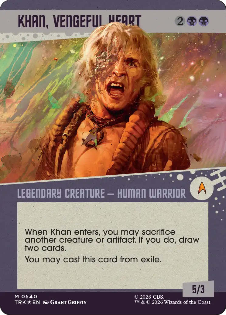 Khan, Vengeful Heart (Showcase) (Surge Foil) [Star Trek] | Devastation Store