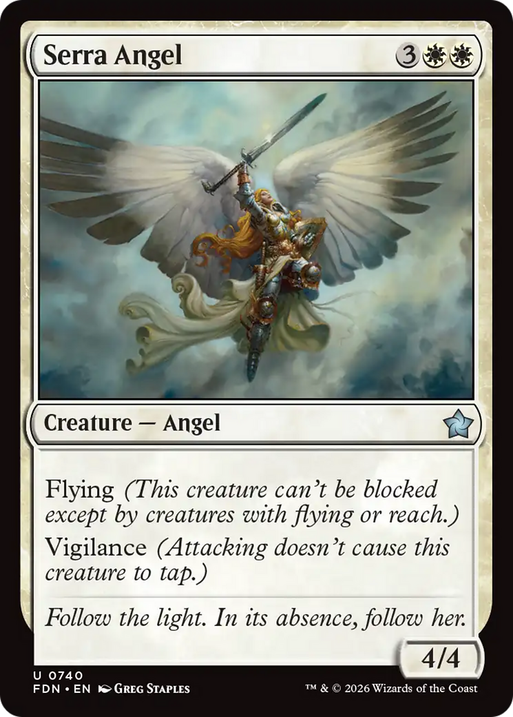 Serra Angel (0740) [Foundations] | Devastation Store