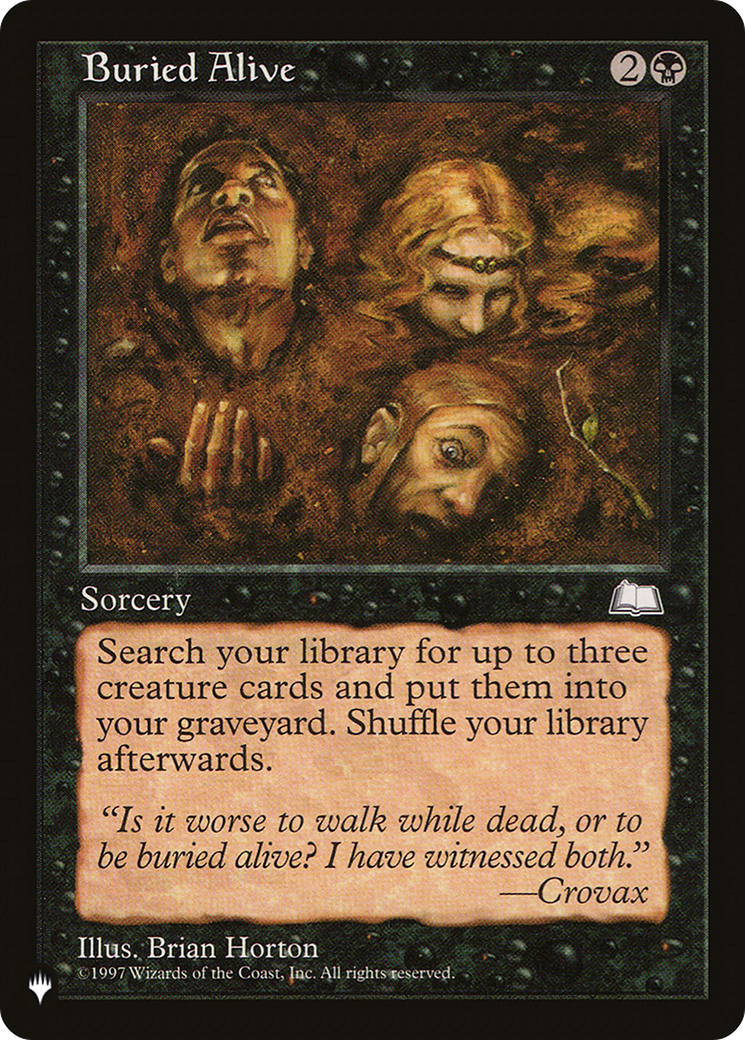 Buried Alive [The List Reprints] | Devastation Store