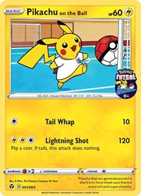 Pikachu on the Ball (001/005) [Miscellaneous Cards] | Devastation Store