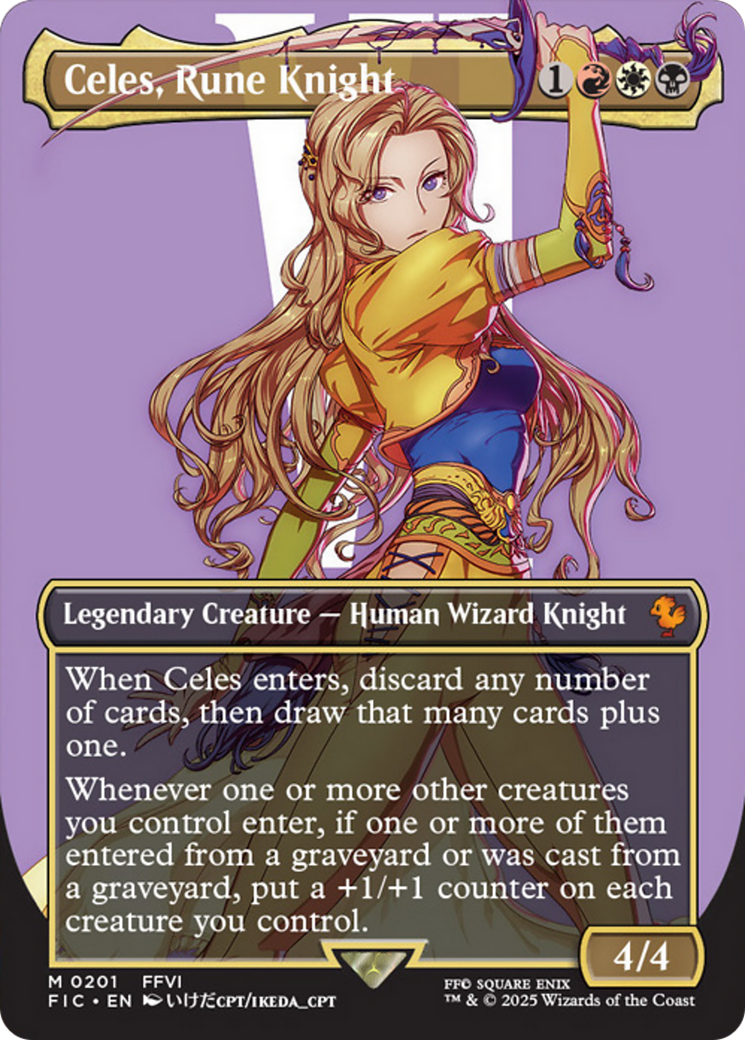 Celes, Rune Knight (Borderless) [FINAL FANTASY Commander] | Devastation Store