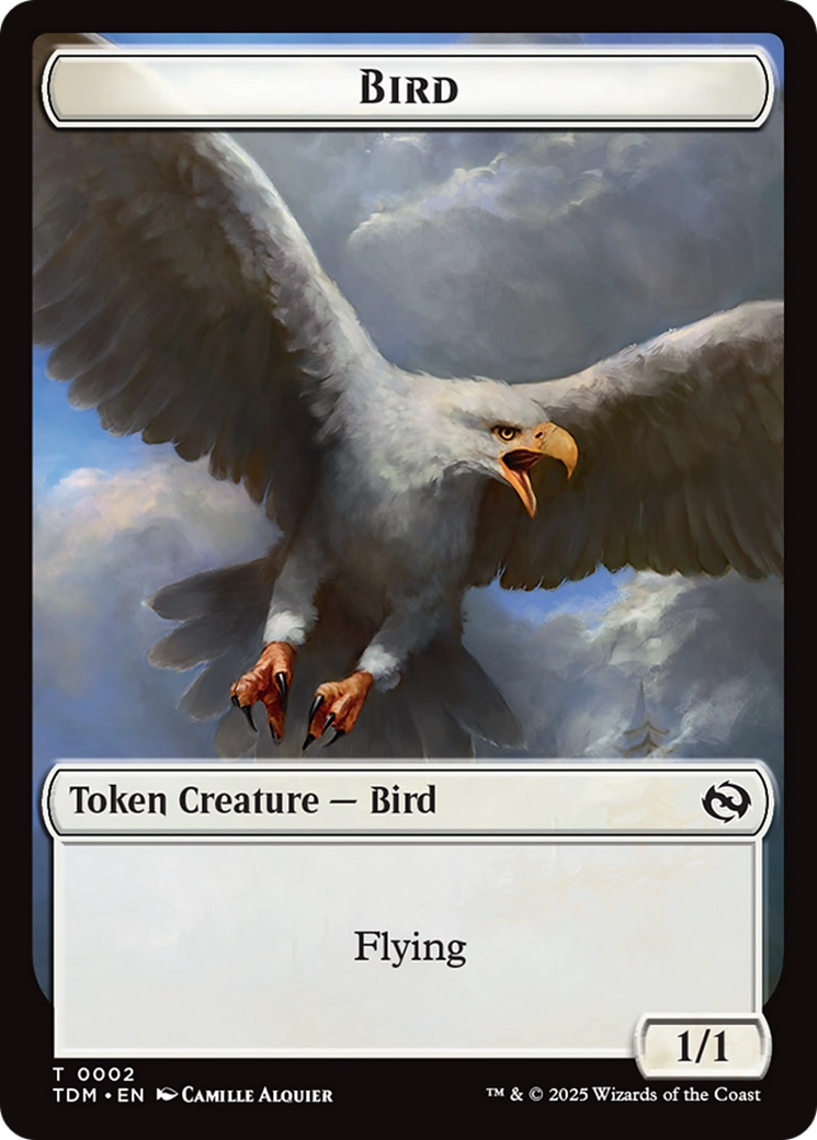 Spider // Bird Double-Sided Token [Tarkir: Dragonstorm Commander Tokens] | Devastation Store