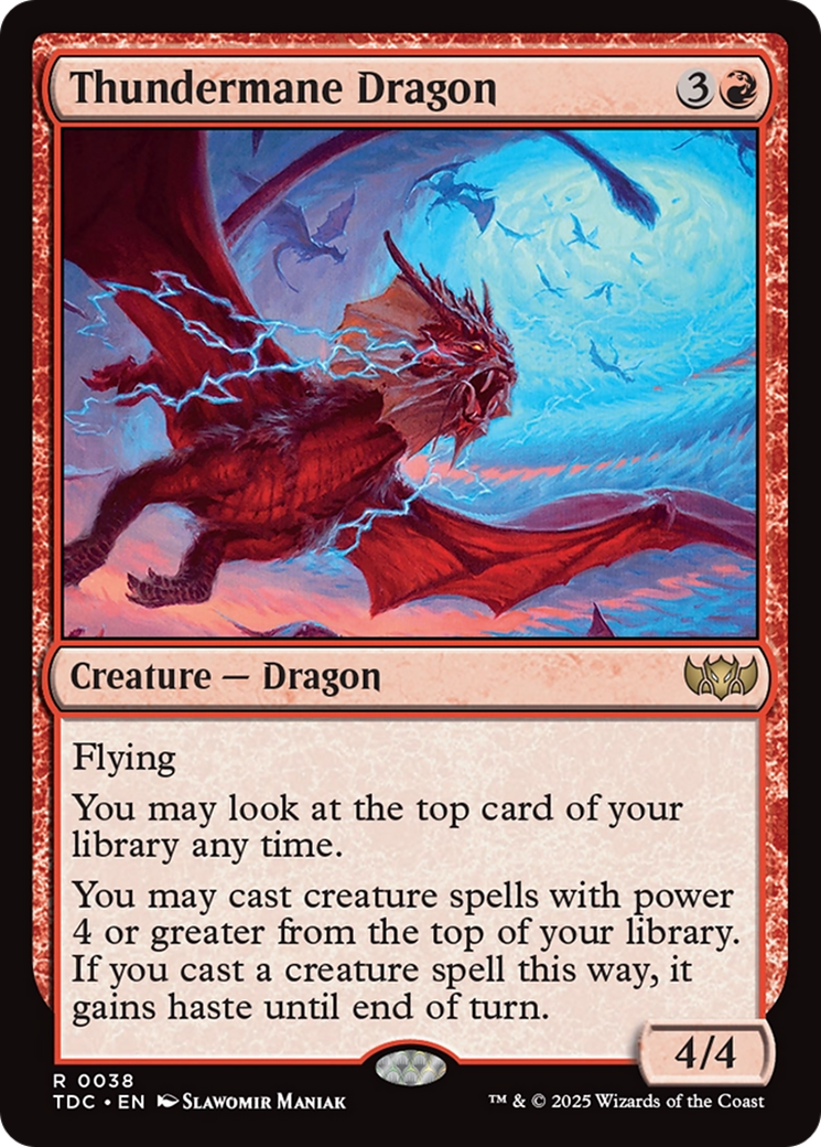 Thundermane Dragon [Tarkir: Dragonstorm Commander] | Devastation Store