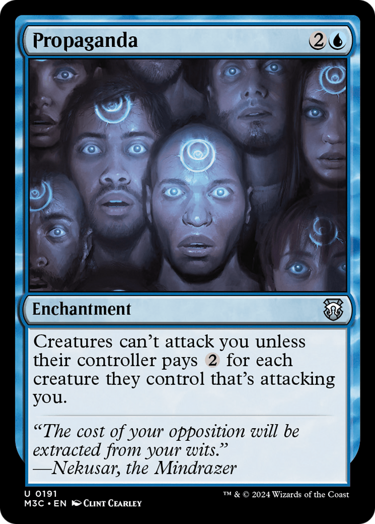 Propaganda (Ripple Foil) [Modern Horizons 3 Commander] | Devastation Store