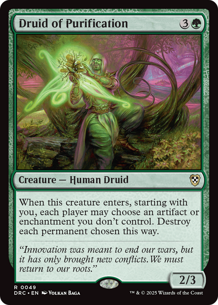Druid of Purification [Aetherdrift Commander] | Devastation Store