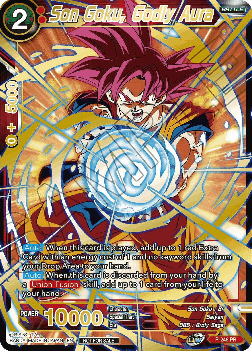 Son Goku, Godly Aura (Alt. Art Card Set 2023 Vol. 1) (P-246) [Tournament Promotion Cards] | Devastation Store