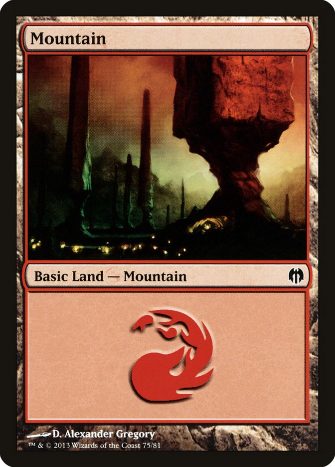 Mountain (75) [Duel Decks: Heroes vs. Monsters] | Devastation Store