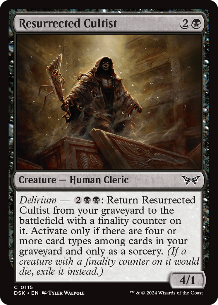 Resurrected Cultist [Duskmourn: House of Horror] | Devastation Store