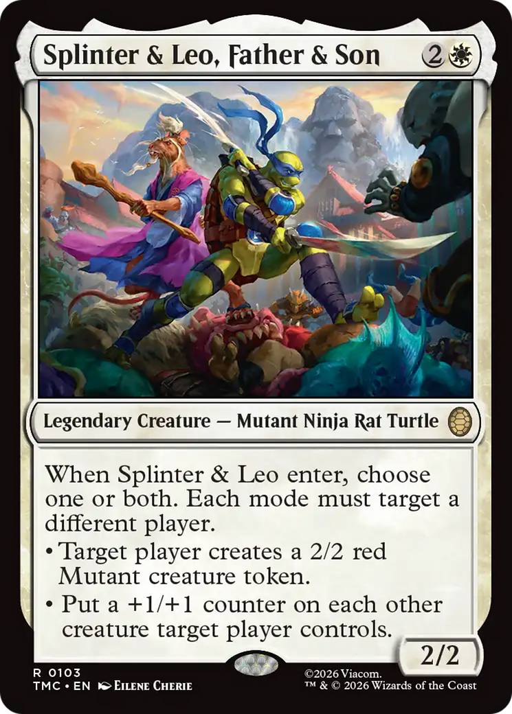 Splinter & Leo, Father & Son [Teenage Mutant Ninja Turtles Commander] | Devastation Store
