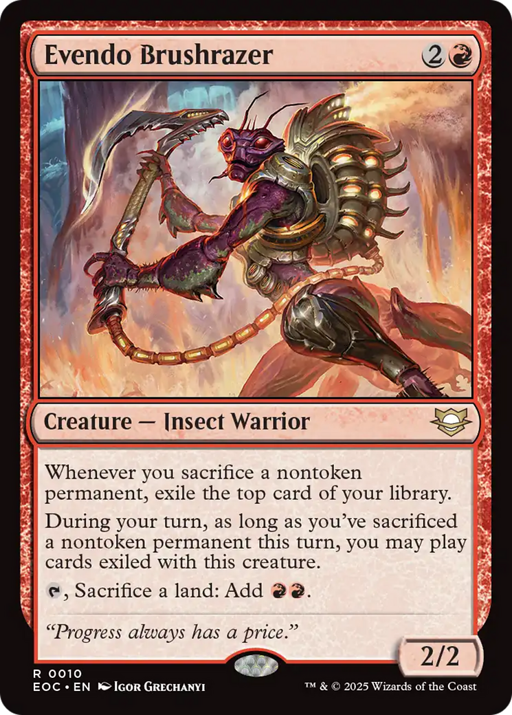 Evendo Brushrazer [Edge of Eternities Commander] | Devastation Store