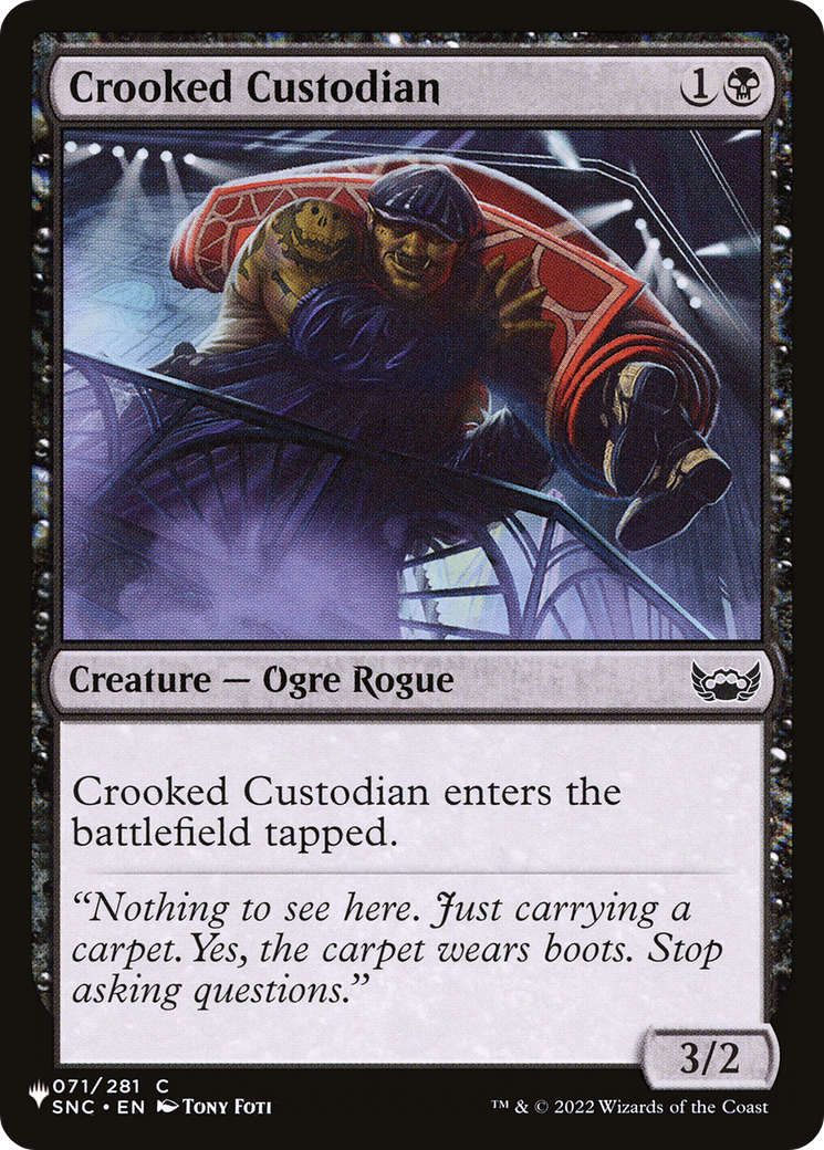 Crooked Custodian [The List] | Devastation Store