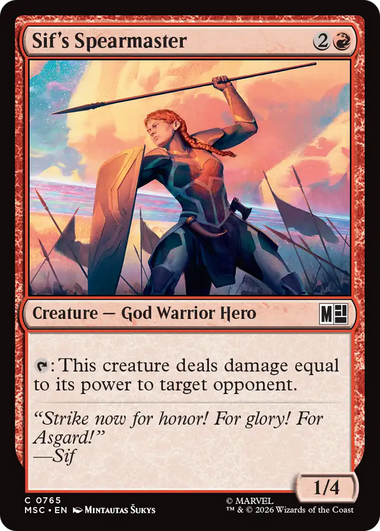 Sif's Spearmaster [Marvel Super Heroes Commander] | Devastation Store