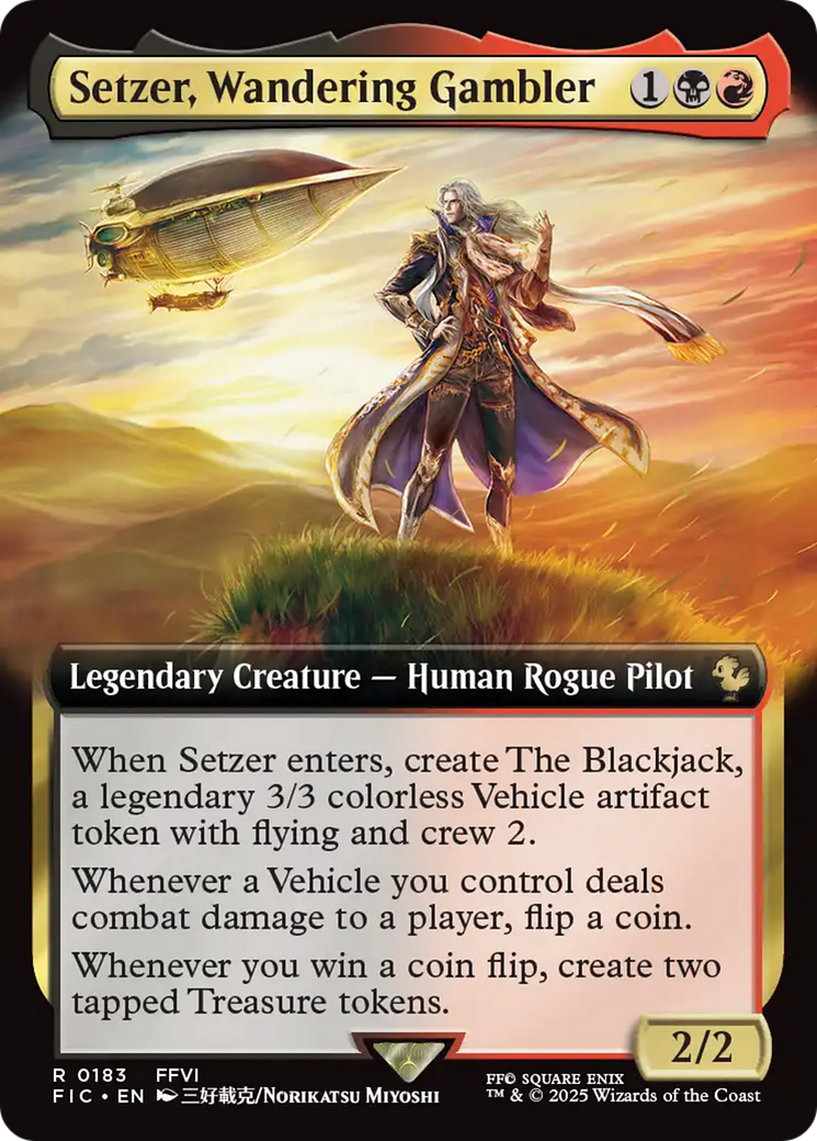 Setzer, Wandering Gambler (Extended Art) [FINAL FANTASY Commander] | Devastation Store