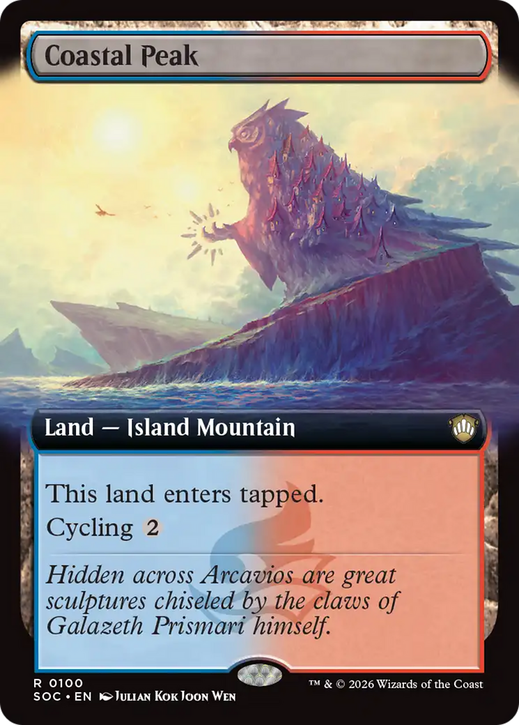 Coastal Peak (Extended Art) [Secrets of Strixhaven Commander] | Devastation Store