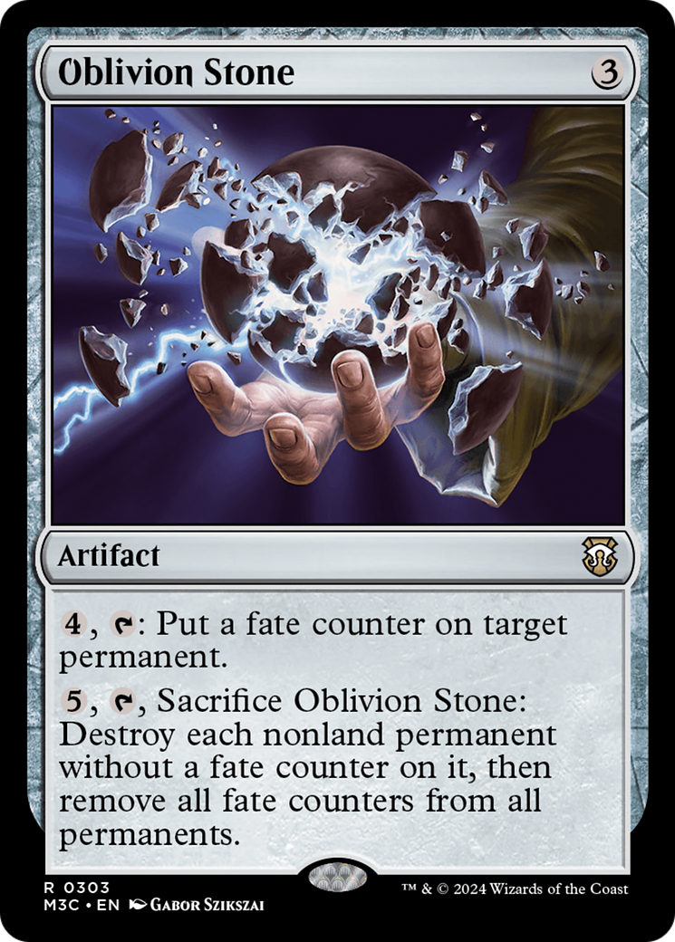 Oblivion Stone (Ripple Foil) [Modern Horizons 3 Commander] | Devastation Store