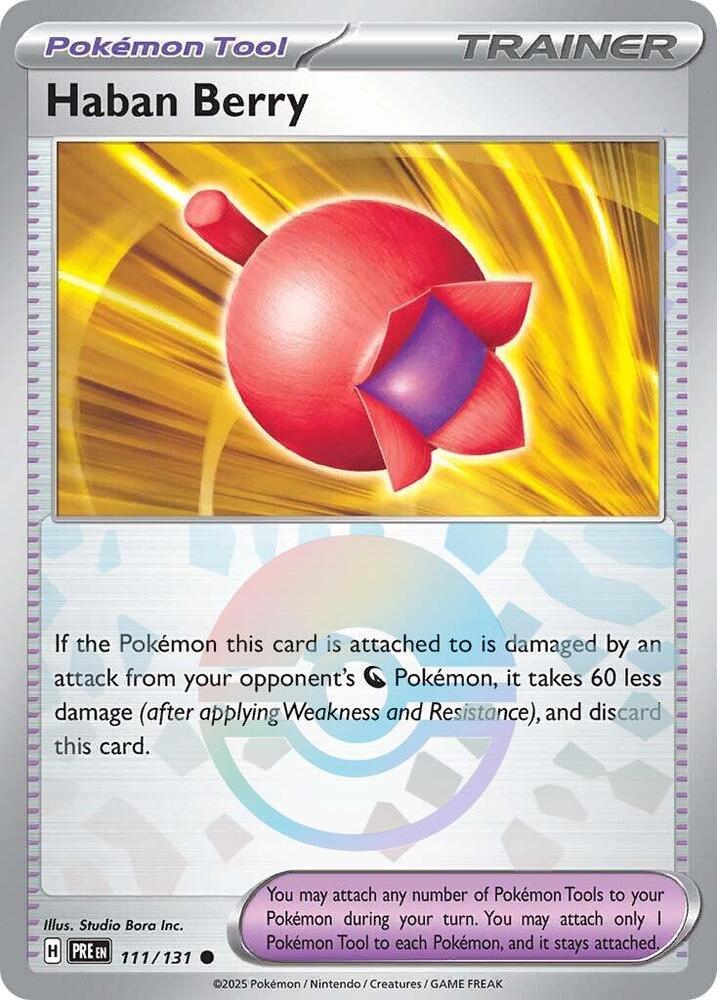 Haban Berry (111/131) (Poke Ball Pattern) [Scarlet & Violet: Prismatic Evolutions] | Devastation Store