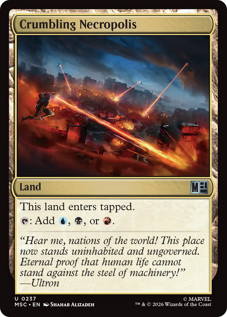 Crumbling Necropolis (Surge Foil) [Marvel Super Heroes Commander] | Devastation Store