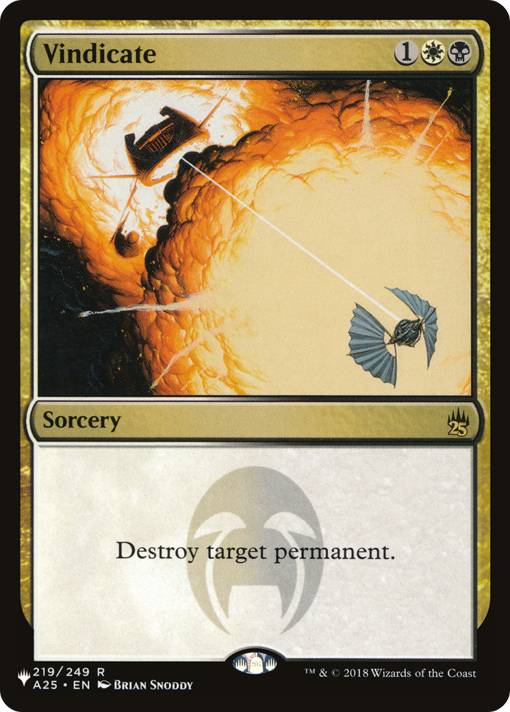 Vindicate [The List Reprints] | Devastation Store