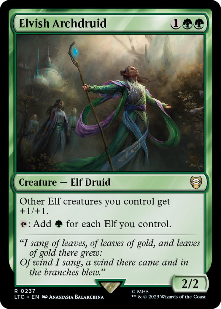 Elvish Archdruid [The Lord of the Rings: Tales of Middle-Earth Commander] | Devastation Store