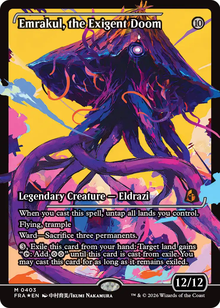 Emrakul, the Exigent Doom (Showcase) [Reality Fracture] | Devastation Store