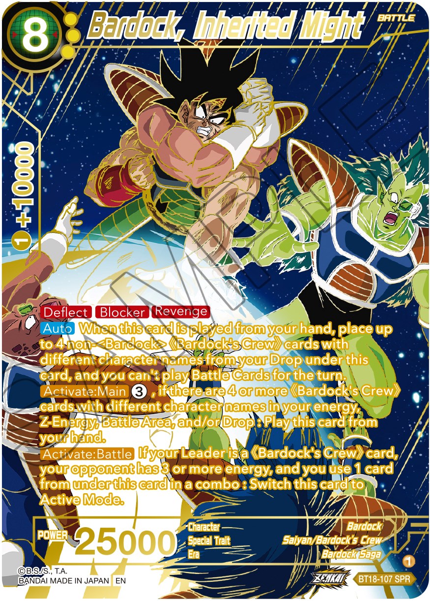 Bardock, Inherited Might (SPR) (BT18-107) [Dawn of the Z-Legends] | Devastation Store