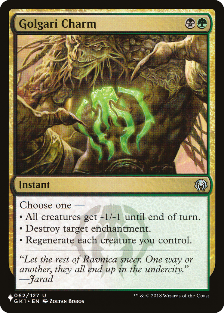 Golgari Charm [The List Reprints] | Devastation Store