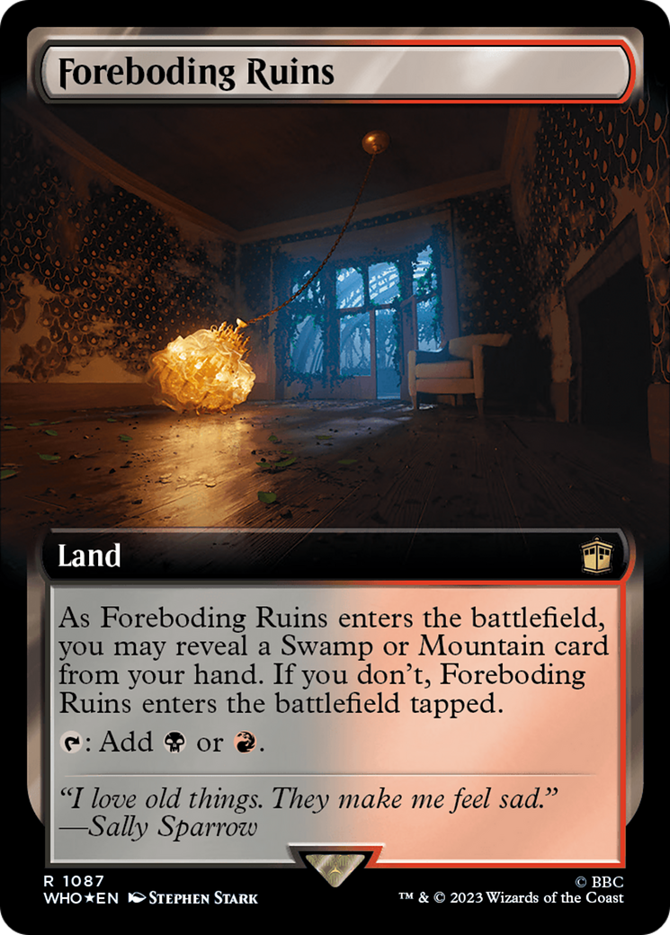 Foreboding Ruins (Extended Art) (Surge Foil) [Doctor Who] | Devastation Store