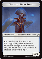 Angel of Sanctions // Vizier of Many Faces Double-Sided Token [Aetherdrift Commander] | Devastation Store