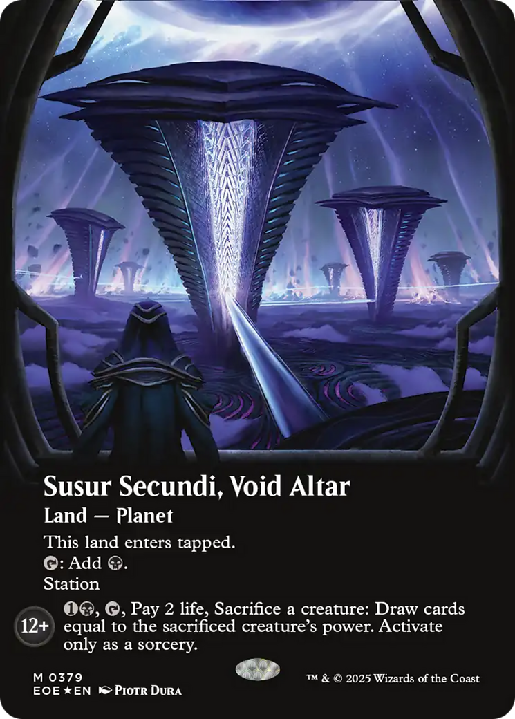 Susur Secundi, Void Altar (Borderless) (Galaxy Foil) [Edge of Eternities] | Devastation Store