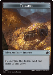 Dragon (0007) // Treasure Double-Sided Token [Foundations Commander Tokens] | Devastation Store