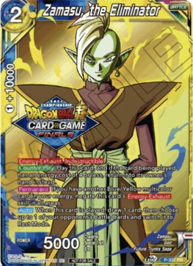 Zamasu, the Eliminator (Championship Pack 2021 Vault Set) (P-337) [Tournament Promotion Cards] | Devastation Store